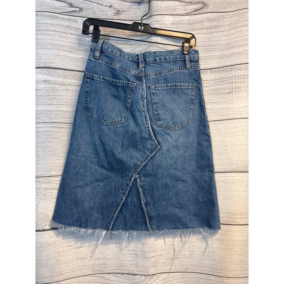 NWT Frame Deconstructed Denim Skirt Color Mabel Size 25 - Picture 4 of 4